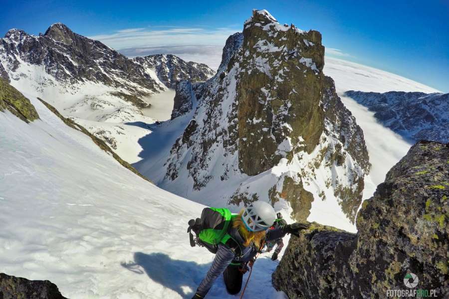 Z podejścia na Mały Lodowy