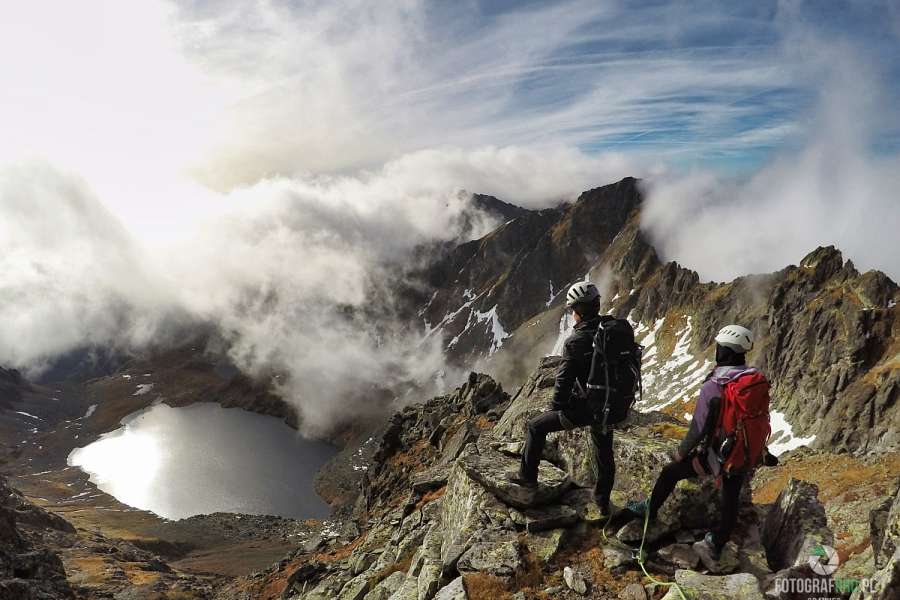 Hińczowy Staw i turyści