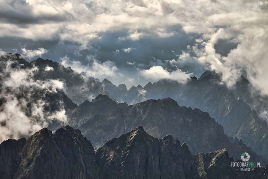 Tatry Wysokie w chmurach