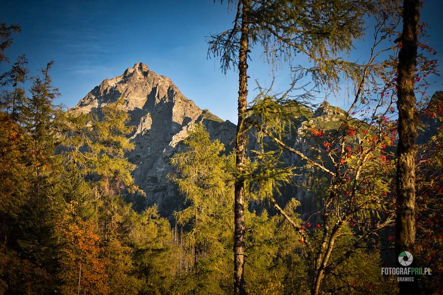 Pośrednia Grań o wschodzie słońca