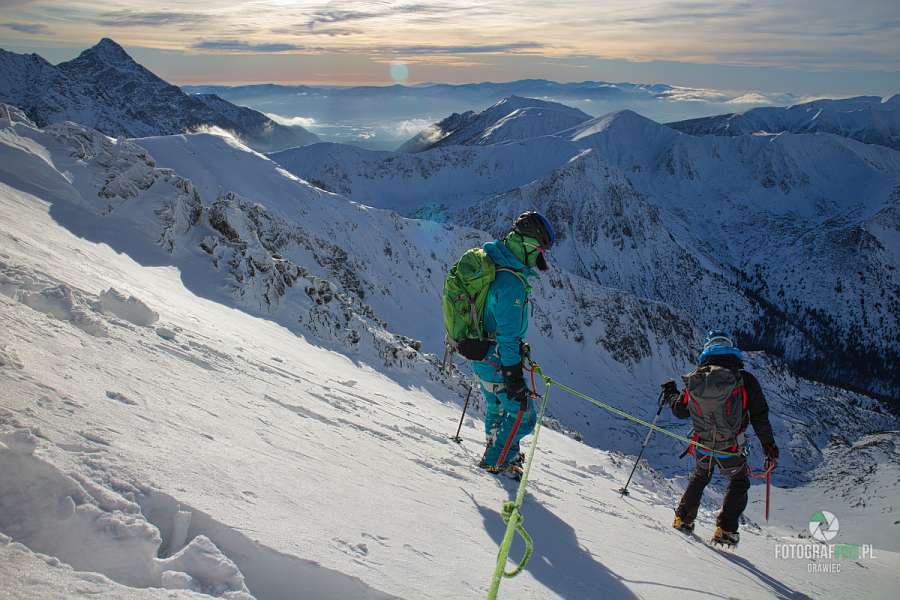 Zejście ze Świnicy